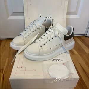 Alexander McQueen White and Black Pearl Women’s Sneakers